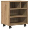 vidaXL Стойка за принтер дъб артизан 41 x 32 x 48 см