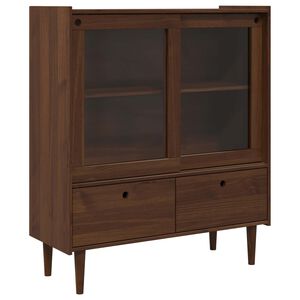 vidaXL Шкаф BILBAO Тъмен карамел 104 x 40 x 120 см