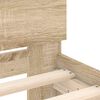 vidaXL Рамка за легло с табла, дъб сонома, 140x200 см