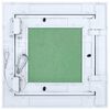 vidaXL Ревизионен отвор Бяло 20 x 20 cm Алуминий и гипсокартон