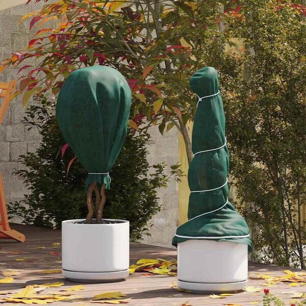 vidaXL Флийс за защита на растения от замръзване Зелен 20 x 1,6 м