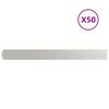 vidaXL Кантчета за тревни площи 50 бр. 10x103 см Неръждаема стомана