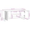 vidaXL ТВ Единици Орех 105 x 33 x 46 см Инженерно дърво