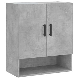 vidaXL Стенен шкаф, бетонно сив, 60x31x70 см, инженерно дърво