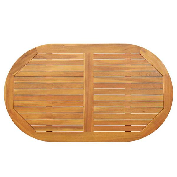 vidaXL Топ за маса Натурален маслен 120 x 70 x 2 см