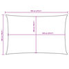 vidaXL Платно-сенник, Оксфорд плат, правоъгълно, 5x7 м, червено