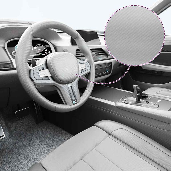 vidaXL Фолио за кола, 4D сребристо, 100x150 см