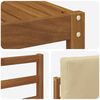 vidaXL Комплект дивани за открито 4 pcs Натурален и Бежов