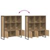 vidaXL Шкаф за книги 2 pcs Дъб Артизан 99,5 x 30 x 108 см