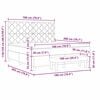 vidaXL Легло с пружинирана основа Тъмносив 180 x 200 cm Кадифе