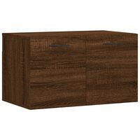 vidaXL Стенен шкаф, кафяв дъб, 60x36,5x35 см, инженерно дърво