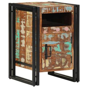 vidaXL Нощно шкафче 40x40x59 см Масивна дървесина, регенерирана