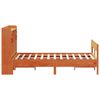 vidaXL Легло с етажерка за книги, без матрак, 140x200 см, бор масив