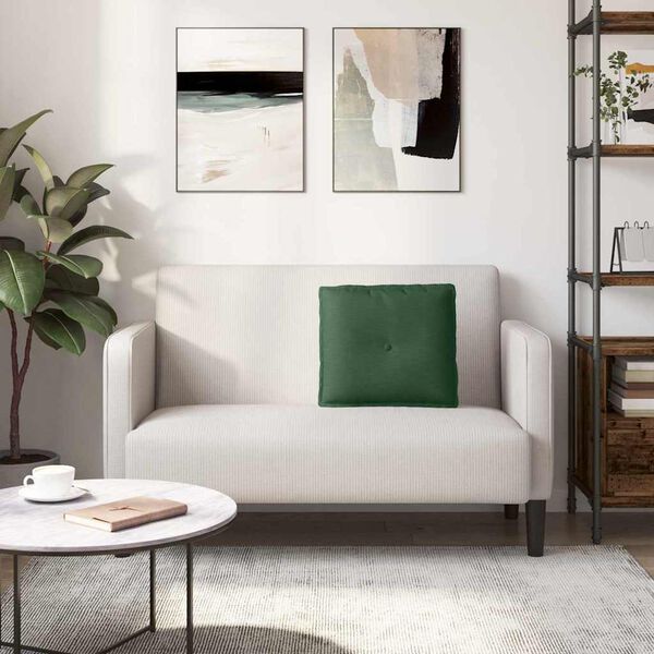 vidaXL Възглавница за гръб Джунглово зелено 50 x 45 см Кордюрова тъкан