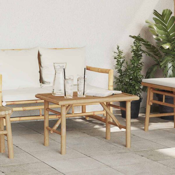 vidaXL Масичка за кафе Кафяво 70 x 40 x 36 cm бамбук