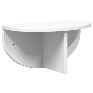 vidaXL Стенен рафт Монтиране на стена Бяло 38 x 19 x 19 см