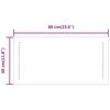vidaXL LED огледало за баня, 60x30 см
