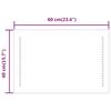 vidaXL LED огледало за баня, 60x40 см