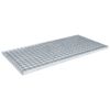 vidaXL Решетка Сребрист 80 x 40 x 2 cm Горещо поцинкована стомана