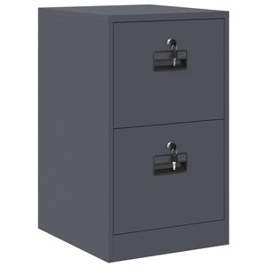 vidaXL Кабинет за файлове с чекмедже Антрацит 44 x 50 x 74,5 см