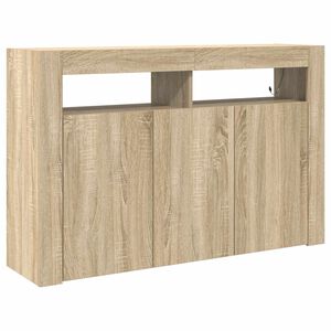 vidaXL Служебен шкаф Сонома дъб 116 x 30 x 75 см Инженерно дърво