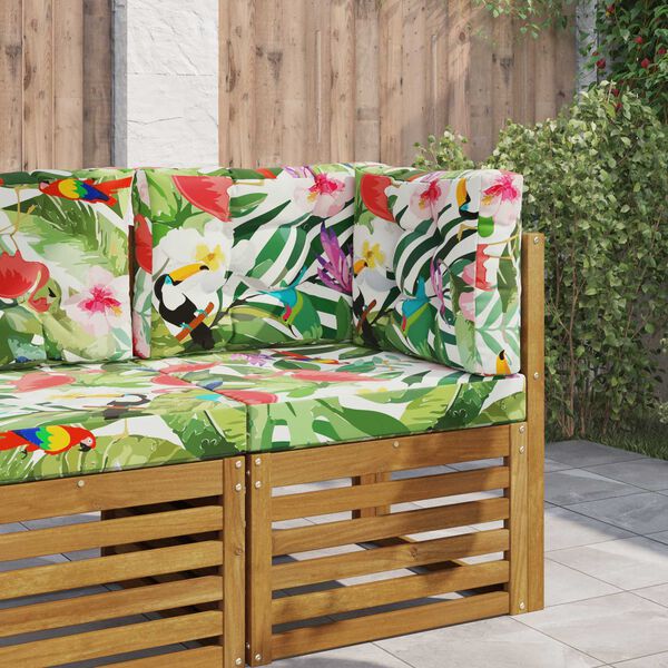 vidaXL Възглавница за диван на открито 3 pcs цветно Полиестер