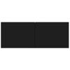 vidaXL ТB шкафове, 4 бр, черни, 80x30x30 см, инженерно дърво