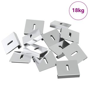 vidaXL Държач за огледала 340 Никел 35 x 30 x 8,3 мм Стомана