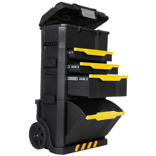 Stanley Куфар за инструменти на колела, пластмаса, черен, 1-79-206