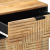 vidaXL Нощно шкафче Кафяво 50x33x60 cm Масивна дървесина Манго