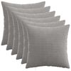 vidaXL Калъфка за възглавница 6 pcs HEERLEN Светлосиво 45 x 45 cm