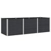 vidaXL Градинска повдигната леха Черно 300 x 100 x 91 cm алу.
