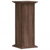 vidaXL Поставка за растения, кафяв дъб, 33x33x80 см, инженерно дърво