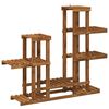 vidaXL Стойка за растения Натурално 118 x 25 x 96,5 см