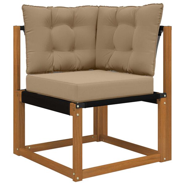 vidaXL Възглавница за диван на открито 3 pcs Таупе Полиестер