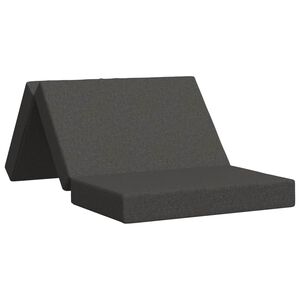 vidaXL Сгъваем диван легло 100 x 67 x 45 см Тъмносиво