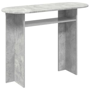 vidaXL Конзолна маса със съхранение Бетонно сиво 100 x 39,5 x 75 см