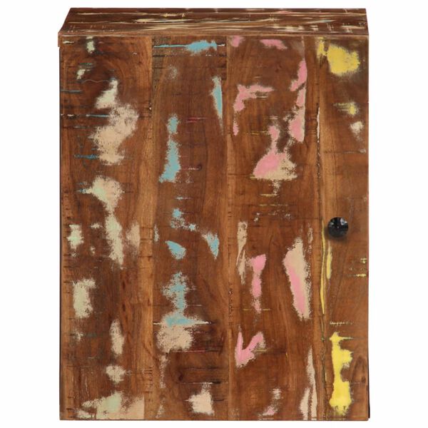 vidaXL Стенен шкаф за баня 38x33x48 см масивно регенерирано дърво