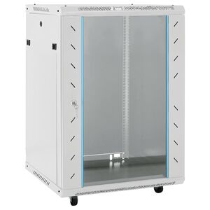 vidaXL 15U Сървърен шкаф с въртящи се крака 19" IP20 60x45x86 см