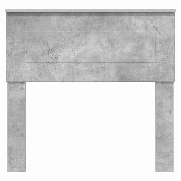 vidaXL Облегалка за глава Циментено сиво 75 cm Инженерно дърво