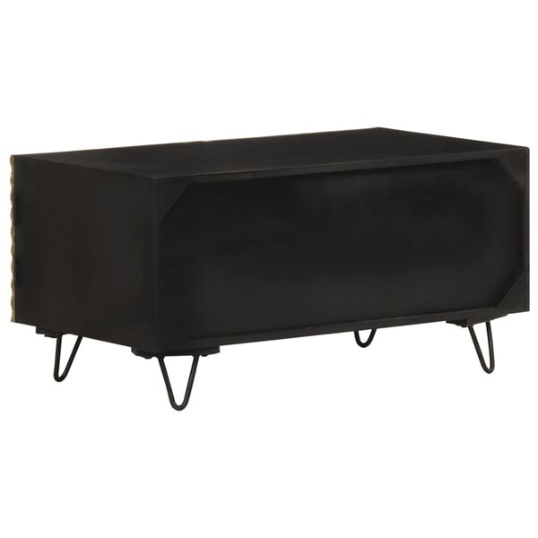 vidaXL Маса за кафе, 90x50x45 см, мангово дърво масив