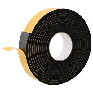 vidaXL Самоотлепваща се пяна лента 20 бр. Черно 40mm x 5m CR пяна
