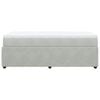 vidaXL Боксспринг легло с матрак, светлосиво, 80x200 см, кадифе