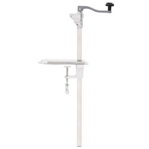 vidaXL Отварачка за консерви, сребриста, 70 см, алуминий и инокс