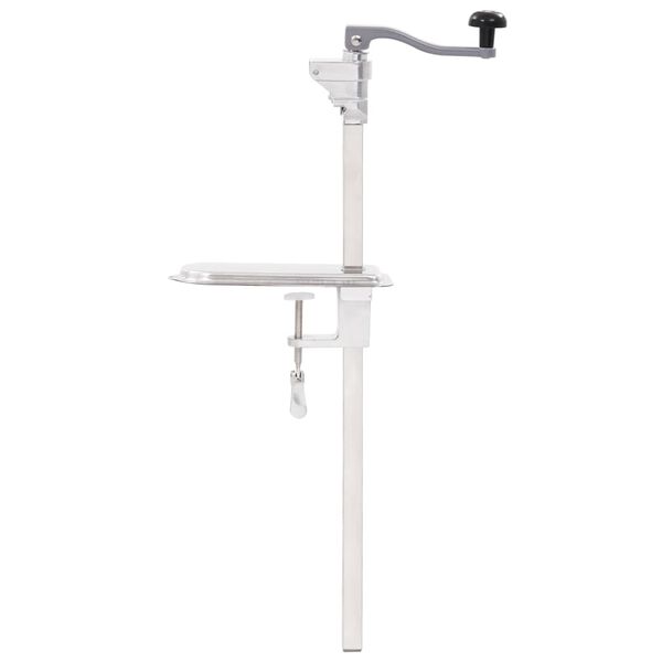 vidaXL Отварачка за консерви, сребриста, 70 см, алуминий и инокс