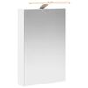 vidaXL Шкаф с огледало за баня Бяло 40 x 10,5 x 60,5 см