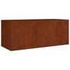 vidaXL Градинска повдигната леха 200x80x80 см кортенова стомана