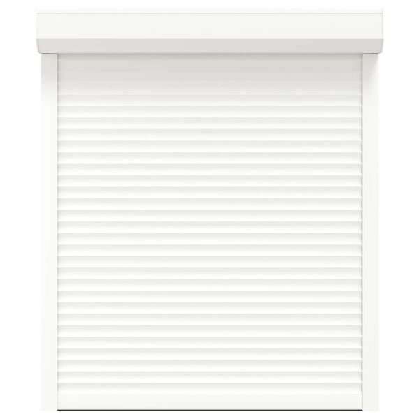 vidaXL Ролетна щора Бял 110 x 130 cm Алуминий и полиреутан