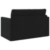 vidaXL Диван легло 110cm Черно текстил