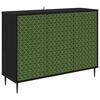 vidaXL Служебен шкаф GELEEN Черен дъб 102 x 33 x 76 см